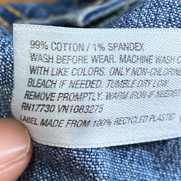 Cherokee ❤️ Kid's Outwear Button Front Jean Jacket Size S (6/6X) (PRE-LOVED) - Picture 4 of 4